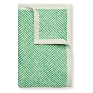 Chappywrap harborview herringbone midi blanket - grass - brand new NWT